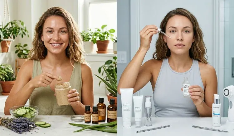 Natural vs Clinical Skincare Routines Natural vs Clinical Skincare Routines