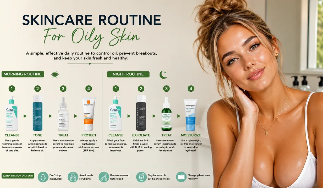 Best skincare routine for oily skin Best skincare routine for oily skin
