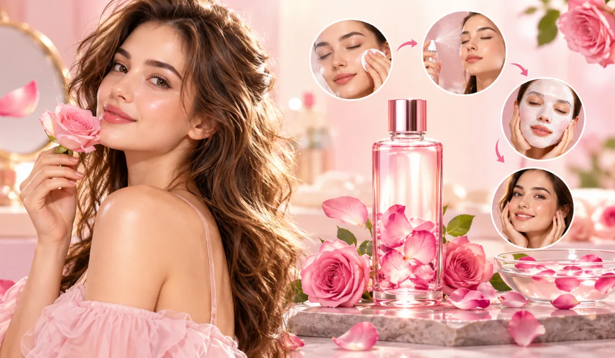 Best rose water skincare routine for glowing skin Best rose water skincare routine for glowing skin