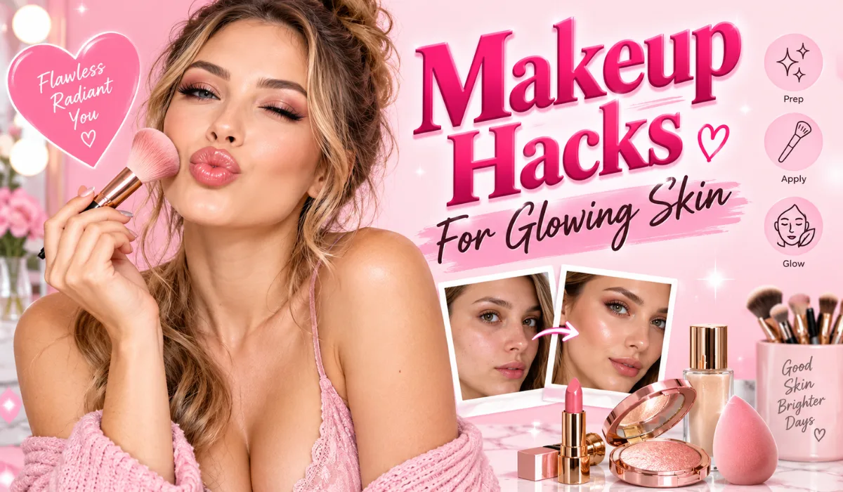 10 Best Makeup Hacks For Glowing Skin: Get a Natural